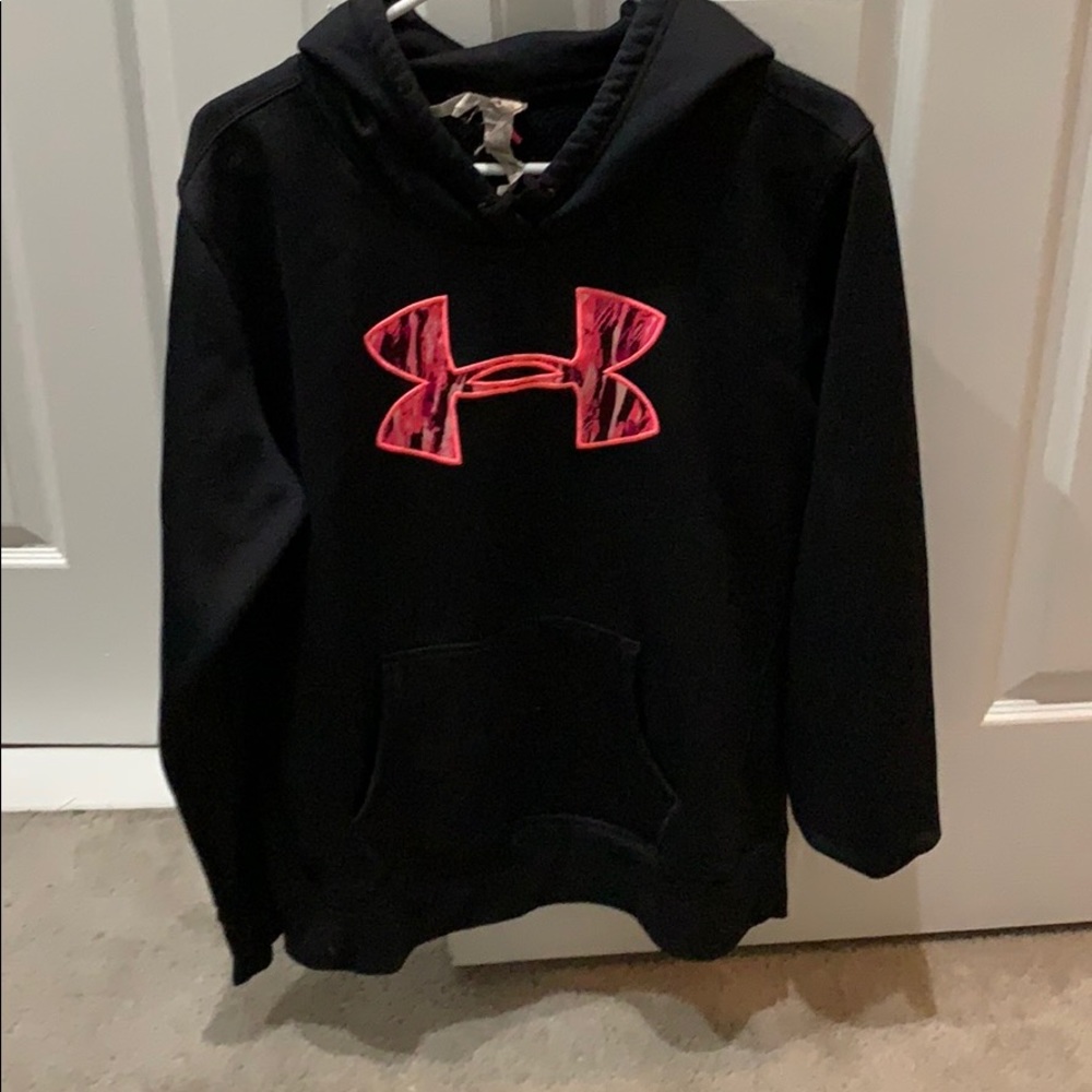 Black female underarmor hoodie